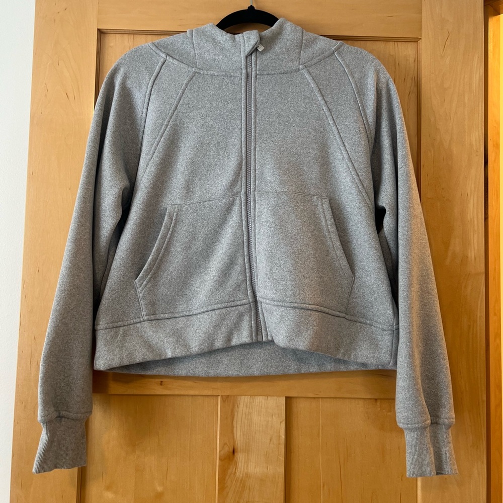 Gray zip up hoodie